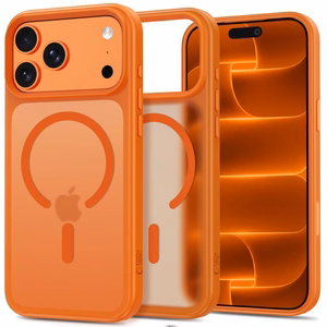 Tech-Protect Magmat MagSafe CC maciņš iPhone 18 Pro / 17 Pro, matēts oranžs