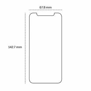 Rūdīts stikls 2,5D iPhone 13 / 13 Pro 6.1" / 14 / 16e 6,1"