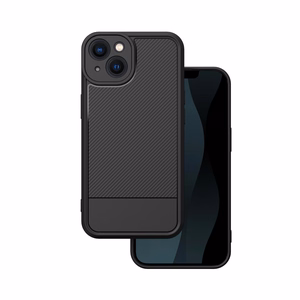 Vienkāršs oglekļa apvalks iPhone 13 6,1" melns