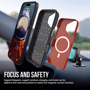 Perfectionists Trīsstūra mag koferis iPhone 11 sarkans
