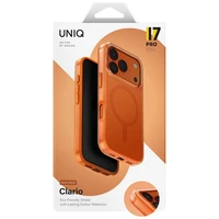 Uniq Clario Magclick uzlādes futrālis iPhone 17 Pro - Oranžs