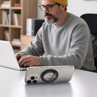 Tech-Protect MMR600 magnētiskais tālruņa gredzena turētājs - melns