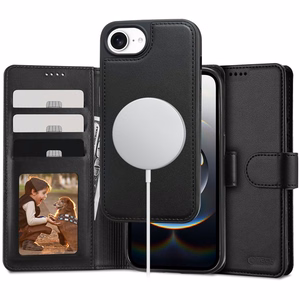 Tech-Protect Wallet MagSafe iPhone 16e apvalks - matēts melns
