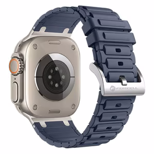 FORCELL F-DESIGN FA06 silikona siksniņa APPLE pulkstenim 38 / 40 / 41 mm zila