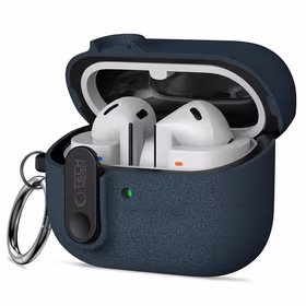 Tech-Protect plāns vāciņš ar āķi Samsung Galaxy Buds 3 / 3 FE / 3 Pro - tumši zils