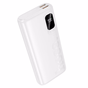 Hoco J158 Pro ārējais akumulators, 10000 mAh, QC, PD, 2 A, 22,5 W, balts