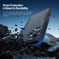 Korpuss Dux Ducis Apple iPhone 17 melns (Kontūru raksts)