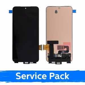 LCD Displejs saderīgs ar Samsung S911 S23 Melns (Service Pack) (NF versija)