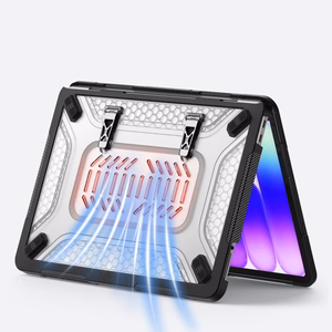 Tech-Protect Kevlar Pro Case for MacBook Neo 13" 2026 - Black and Clear