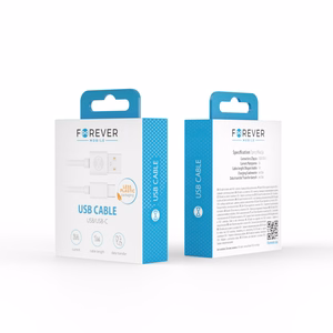 Uz visiem laikiem kabelis USB - USB-C 1,0 m 3A balts