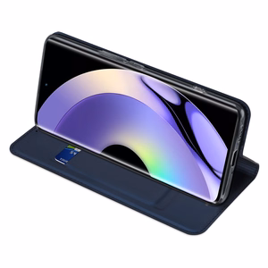 Dux Ducis Skin Pro Case for Realme 10 Pro Flip Card Wallet Stand Blue