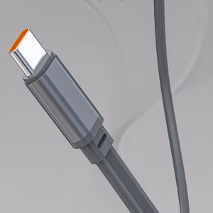 Dudao K31 Pro 45W 20000mAh portatīvais lādētājs ar iebūvētu izbīdāmu USB-C kabeli - pelēka