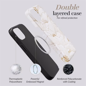 MIO White Roses Magsafe Maciņš iPhone 15 Pro