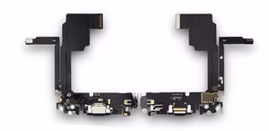 Flex priekš iPhone 15 Pro priekš charging connector ar microphone Melns Titanium original (used Grade A)