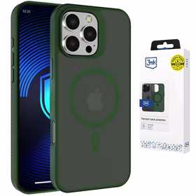 3mk Smoke MagCase for iPhone 16 Pro Max - zaļš-Translucent