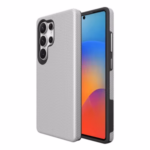 Perfekcionistu trīsstūra korpuss Samsung S918 S23 Ultra 5G sudraba krāsā