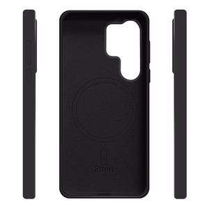Etteri Silikona Mag maciņš for Samsung Galaxy S25 Ultra melns
