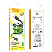 Kabelis USB C uz USB C Hoco 3A 60W 1 m X83 melns