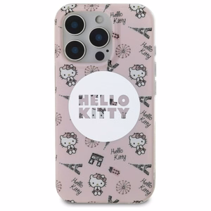 Hello Kitty IML Visur Parīze magnētiskais viedtālruņa apvalks iPhone 16 Pro Max - rozā