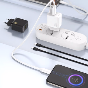 Dudao A26T GaN 25W USB-A, USB-C Charger - White
