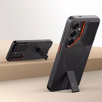 Tech-Protect Kevlar Aura MagSafe Maciņš for Samsung Galaxy S26 - melns and oranžs