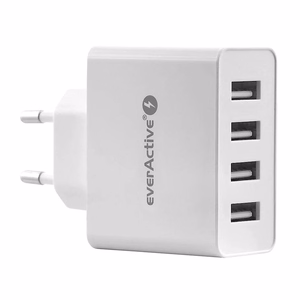 lādētājs EVERACTIVE SC-400 4 x USB 5A balts