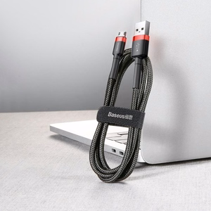 Baseus Cafule Micro USB kabelis 2A, 3 m, melns/sarkans