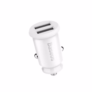 Baseus automašīnas lādētājs Grain 2x USB 3,1A balts