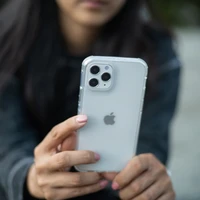 Raptic X-Doria caurspīdīgs viedtālruņa apvalks iPhone 14 Pro bruņots apvalks pelēks