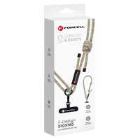 FORCELL F-DESIGN S10X165 šķērsvirziena telefona siksniņa ar regulējamu garumu (maks. 82,5cm cilpā) zaļa rozā violeta