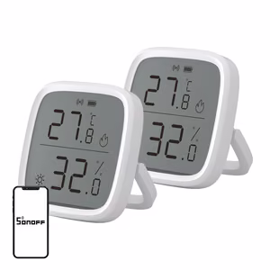 SONOFF ZigBee SNZB-02D temperatūras un mitruma sensors, 2 gab.