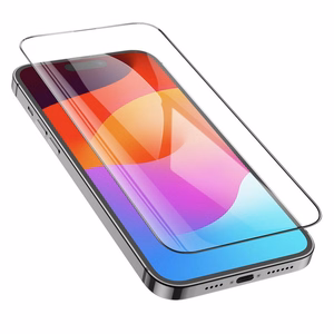 HOCO aizsargstikls HD 5D Guardian shield (komplekts 10-in-1) paredzēts iPhone 15 Pro melns (G14)