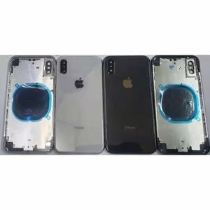 Aizmugurējais vāciņš ar pilnu korpusu saderīgs ar iPhone X / balts / OEM