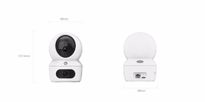 EZVIZ H7c Dual – iekštelpu grozāma Wi-Fi kamera ar diviem 4 MP objektīviem, balta (CS-H7c)