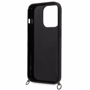 Karl Lagerfeld Krāsainās Svītras Siksna Viedtālruņa apvalks iPhone 14 Pro - rozā