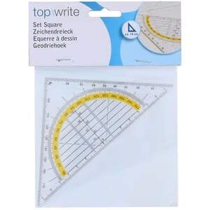 Topwrite ģeometriskais trīsstūris „3 vienā“, 14 cm