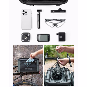 Rockbros A30 ROAD TO SKY saliekama 15–30 l velosipēda bagāžnieka soma – pelēka