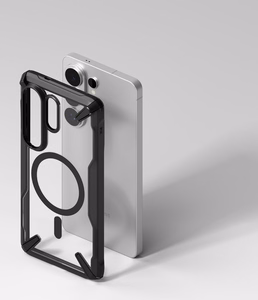 Ringke Fusion X Magnetic MagSafe Maciņš for Samsung Galaxy S26 Ultra - Clear melns