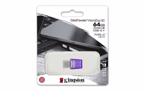 Kingston pendrive 64GB USB 3.0 / USB 3.1 DT microDuo 3C + USB-C