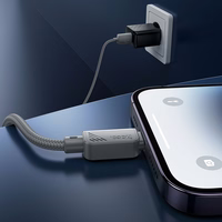 Kabelis USB A uz Lightning Hoco 2,4A 1 m X113 pelēks