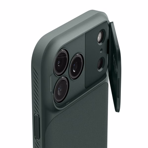 Spigen Optik Armor Magnētiskais viedtālruņa apvalks iPhone 17 Pro - zaļš