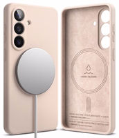 Ringke Silikona MagSafe Maciņš for Samsung Galaxy S26 - rozā