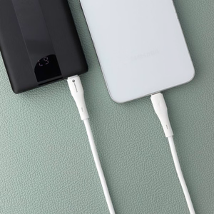 Cable USB C to USB C Forcell F-Energy QC4.0 PD 5A 100W Silicone 1 m C347 white