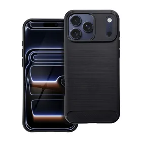 Karbona viedtālruņa apvalks IPHONE 17 Pro Max melns