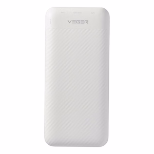 VEGER portatīvais lādētājs 20000 mAh PD QC3.0 2A20W L20S (VP2039PD / W2039PD) balts