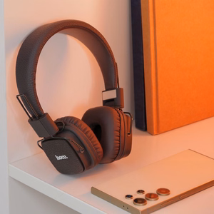 HOCO bezvadu austiņas bluetooth W56 brūnas
