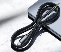 Choetech AUX009 Lightning / mini džeks 3,5 mm kabelis 2 m - melns