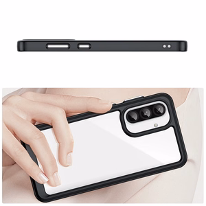 Outer Space Case for Samsung Galaxy A56 Cover with Flexible Frame - Black