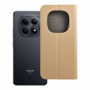 SENSITIVE grāmatiņas maciņš XIAOMI Redmi Note 15 PRO 5G zeltains