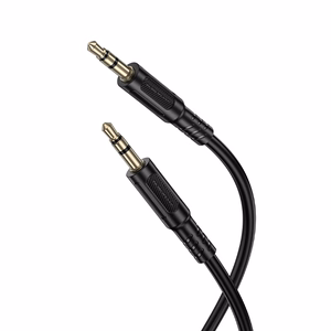 Borofone kabelis AUX BL25 Nice - jack 3,5mm uz jack 3,5mm - 1 metrs melns